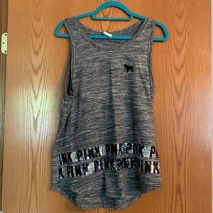 PINK Grey Tank